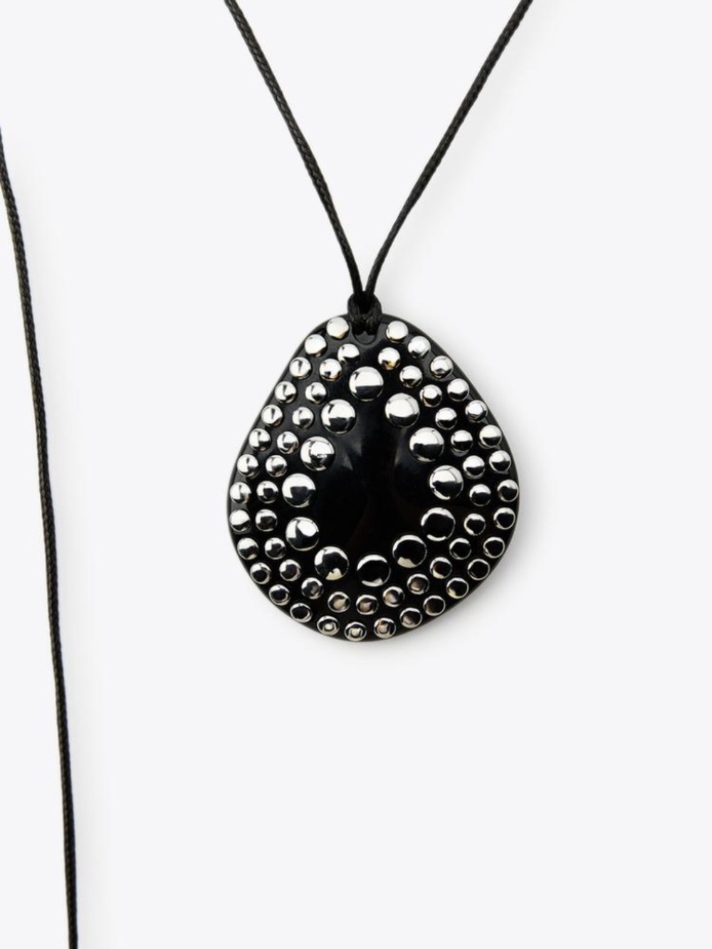NWT Zara 2-Pack Cord Stud Pendant Necklaces - Picture 3 of 9